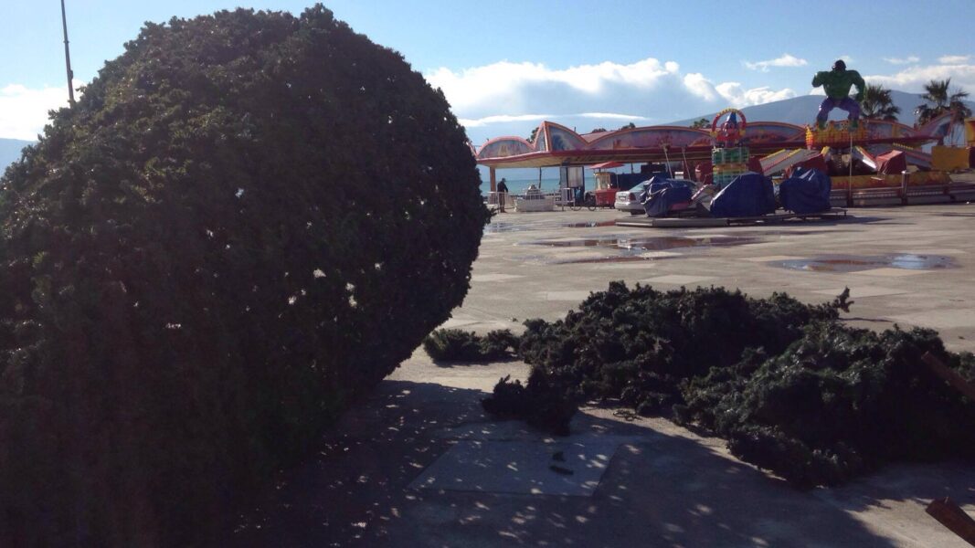 Vlore:Nis te zbukurohet qytetit per festat e fundviti, vendoset pema