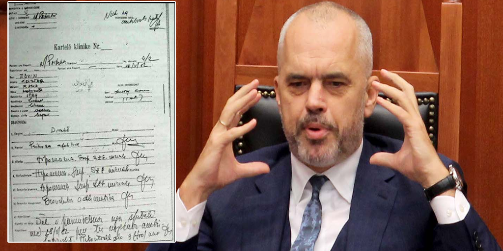 Deputeti publikon kartelën e shëndetit mendor të Ramës,’tallet keq’ me mbishkrimin (Foto)