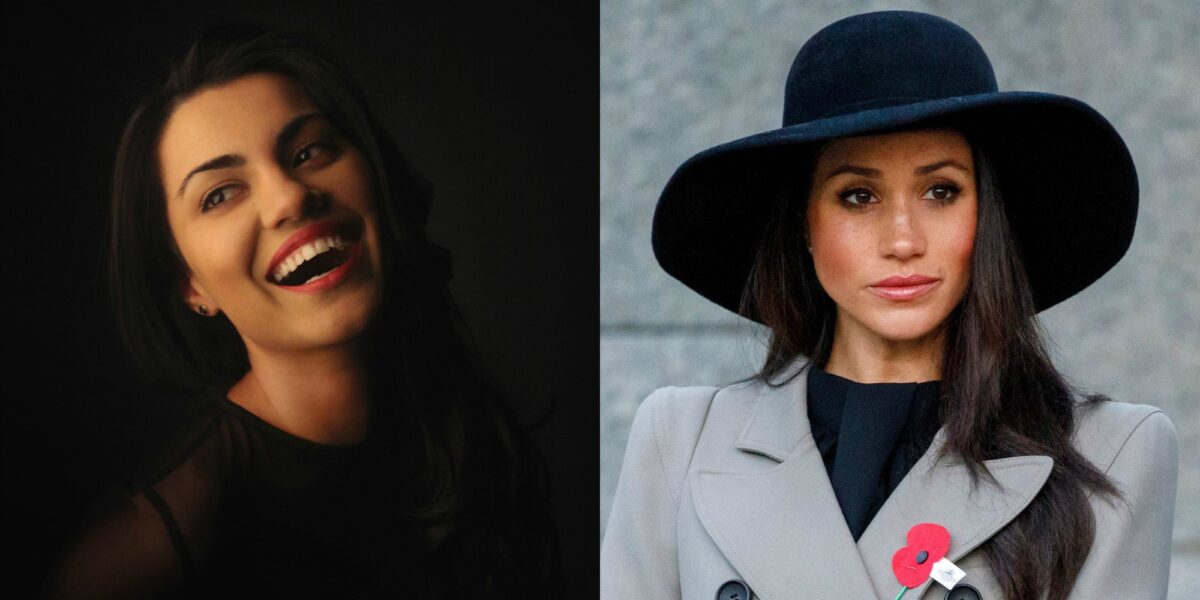 Si dy pika uji! Meghan Markle dhe Anjeza Shahini, dy nuse identike në ditën e dasmës/Foto