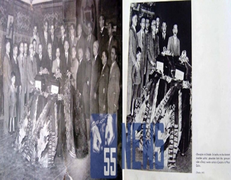 Enver Hoxha heq gjysmën e pjesëmarrësve në foton e viti 1943 në sallën e Bashkisë së Shkodrës !