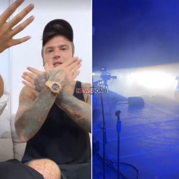 Ylli italian Fedez përshëndet shqip nga Tirana, bën shqiponjën me duar: ‘O vëlla jemi shok’