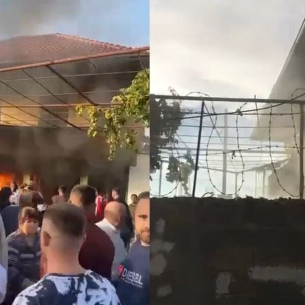 Shp ërthen bombula e g azit, përfshihet nga fl akët shtëpia 2 katëshe
