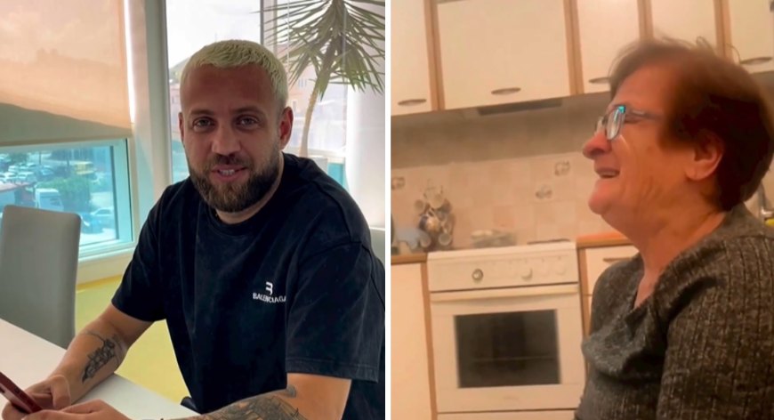 Luizi surprizon fansen e tij më të madhe, reagimi emocionues 