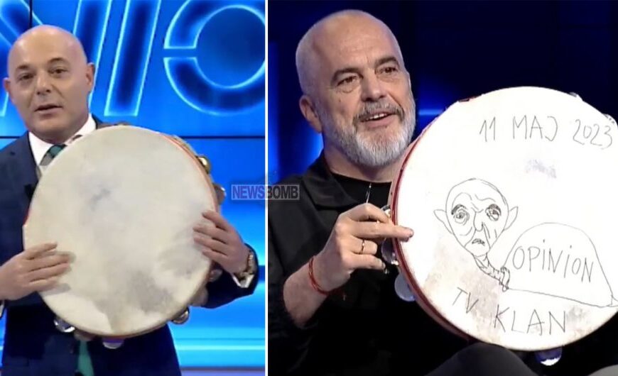 Fevziu e priti me dajre në emision, Edi Rama ‘ia kthen’ dhe vizaton portretin e tij 
