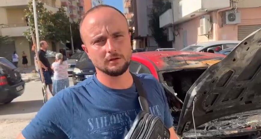 I dogjën makinën në Vlorë, flet pronari: Kam parkuar si çdo natë këtu, nuk e di pse ndodhi