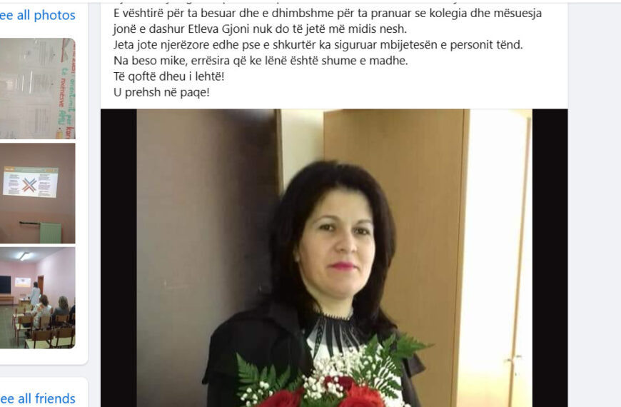 Lajm i hidhur! Mësuesja ndërron jetë duke shkuar në shkollë!Nxënësit prekin me dedikimin..!